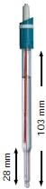Electrod combinat de pH pentru solutii apoase, cu cablu cu mufa BNC