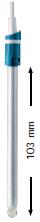 Electrod de pH din sticla pentru solutii alcaline si cu temperatura mare, sau variabila